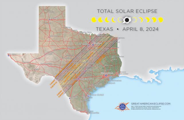 The Texas Total Eclipse Visit Mansfield Texas   Tse2024 Texas 