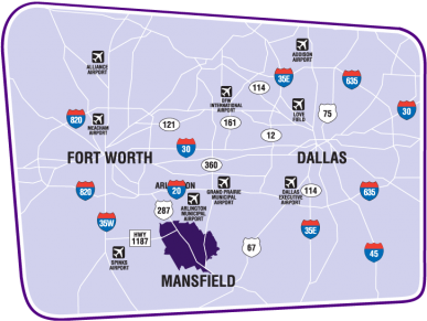 DFW Area Map